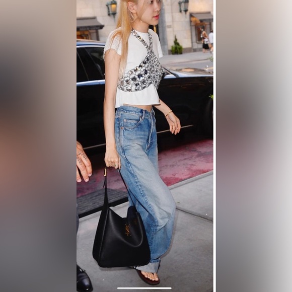 100% AUTHENTIC YSL V WAIST BAGGY JEANS - Picture 1 of 10